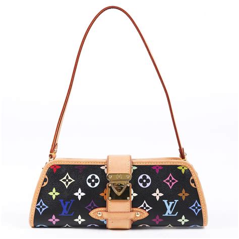 louis vuitton black flower bag|louis vuitton rainbow monogram bag.